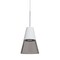 Besa Lighting Timo 6 Cord Pendant, Smoke/White, Satin Nickel Finish, 1x9W LED 1XT-TIMO6WS-LED-SN - alternate 1